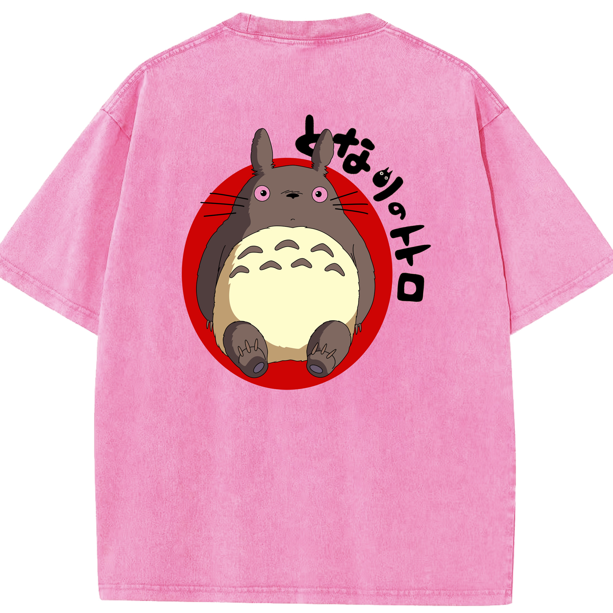 （画像用） となりのトトロ 草壁メイ 草壁サツキ My Neighbor Totoro Satsuki Kusakabe Mei Kusakabe 綿100% ヴィンテージ風 半袖Tシャツ（背面プリント）